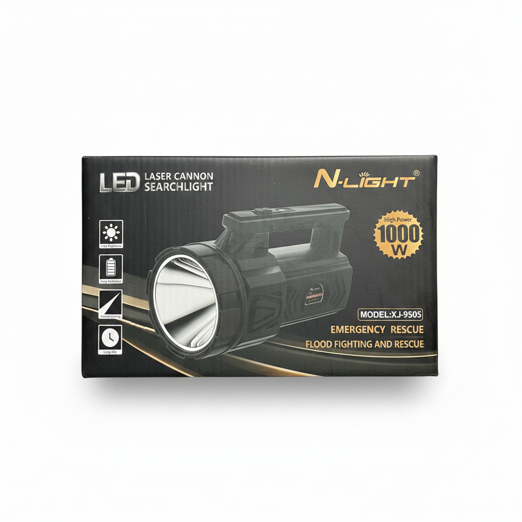 N-light black & orange led laser cannon searchlight model XJ-9500