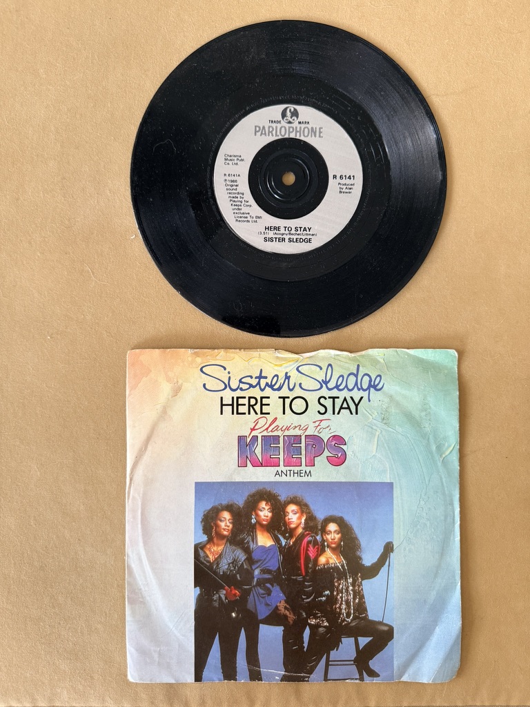 Sister Sledge Vinyl 7 Inch Here To Stay / Make A Wish Single Record