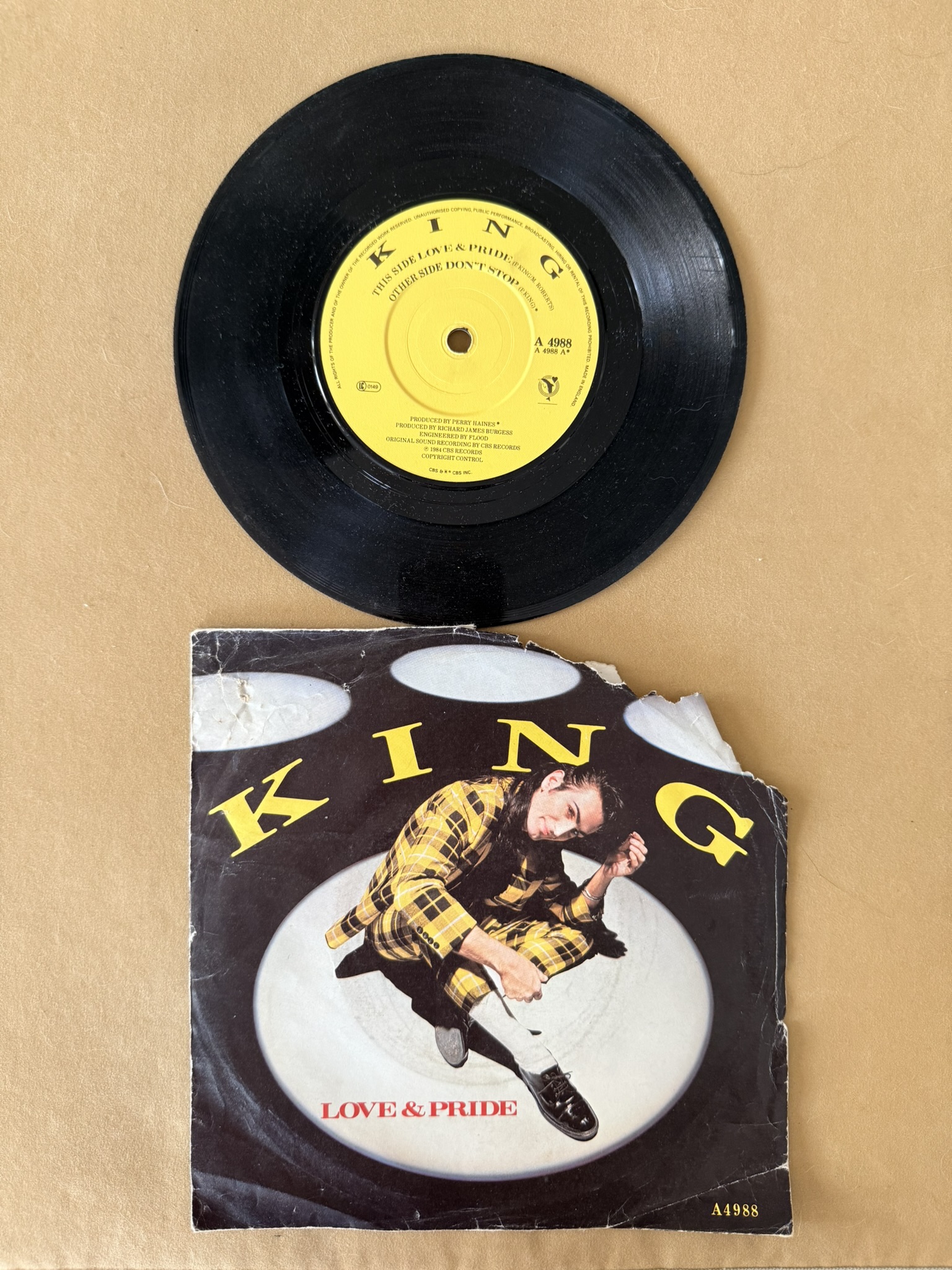 King Love & Pride Vinyl Record Single 7"