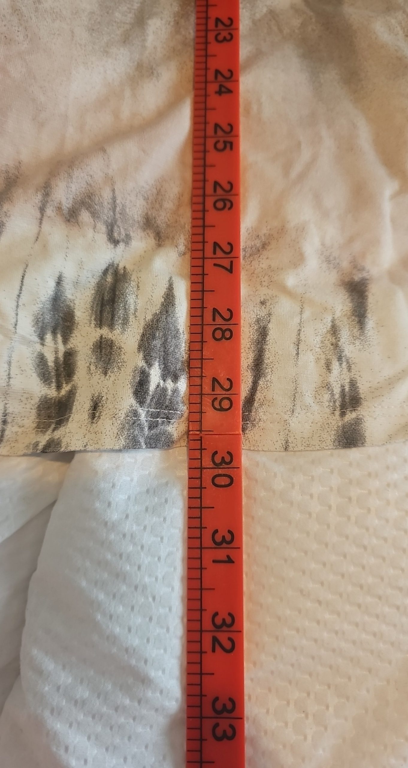Evelin Brandt Black, White & Beige Tie Dye Top Women Size 14 image 6