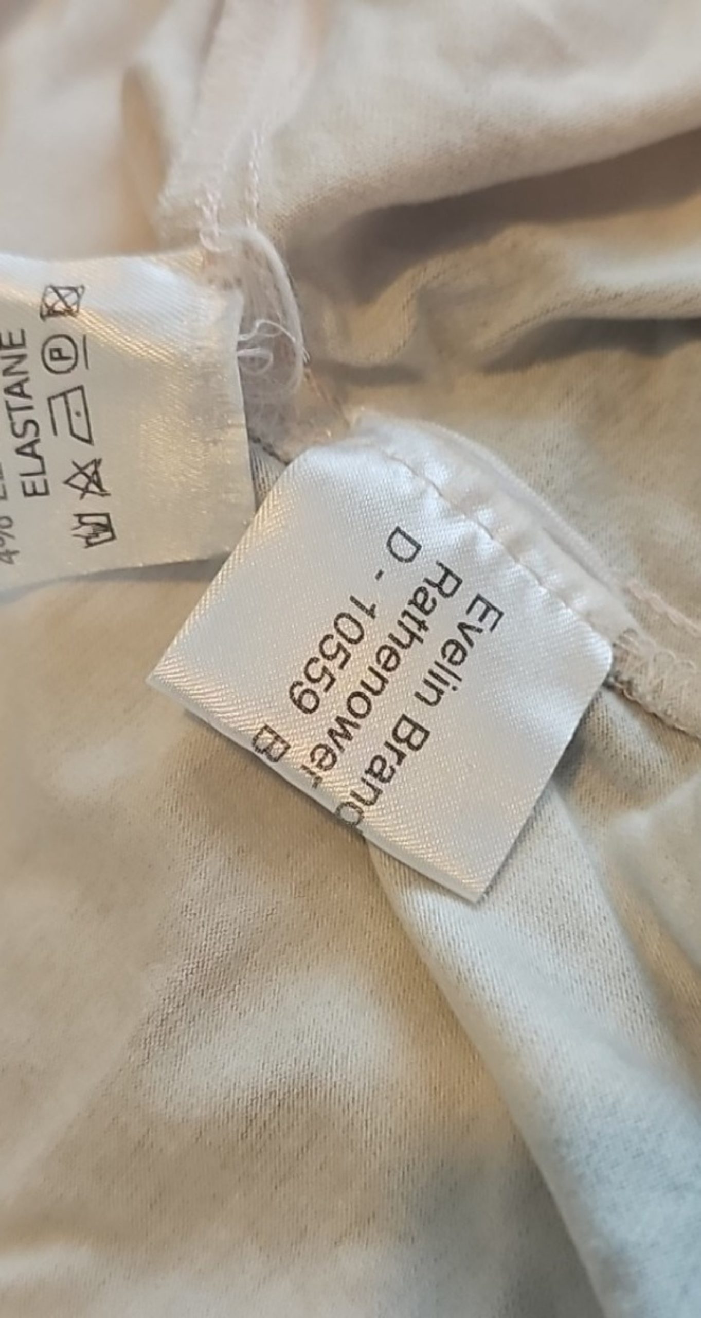 Evelin Brandt Black, White & Beige Tie Dye Top Women Size 14 image 7