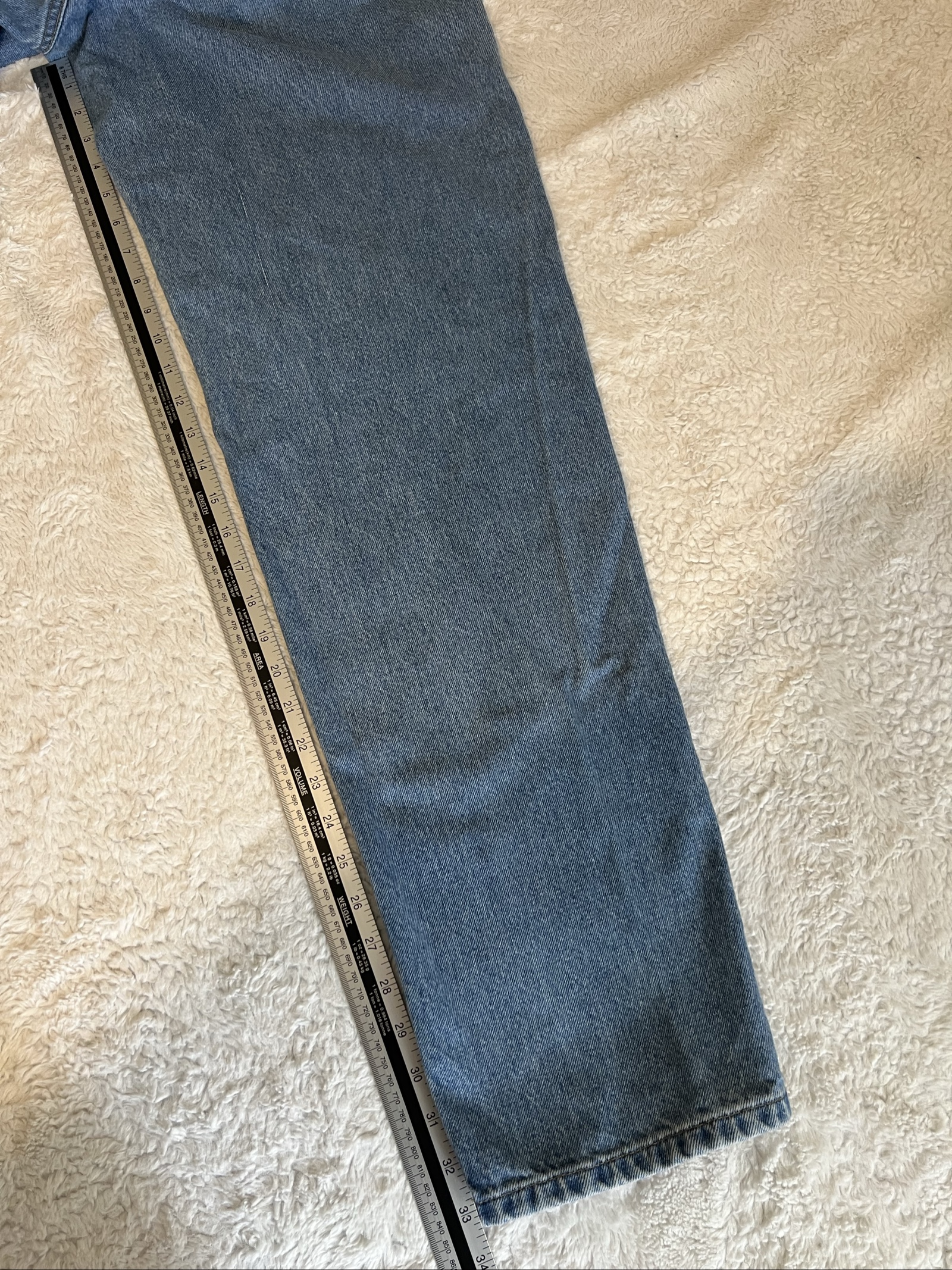 Carhartt Men's W36 L36 Blue Straight Leg Denim Jeans Durable Workwear image 10