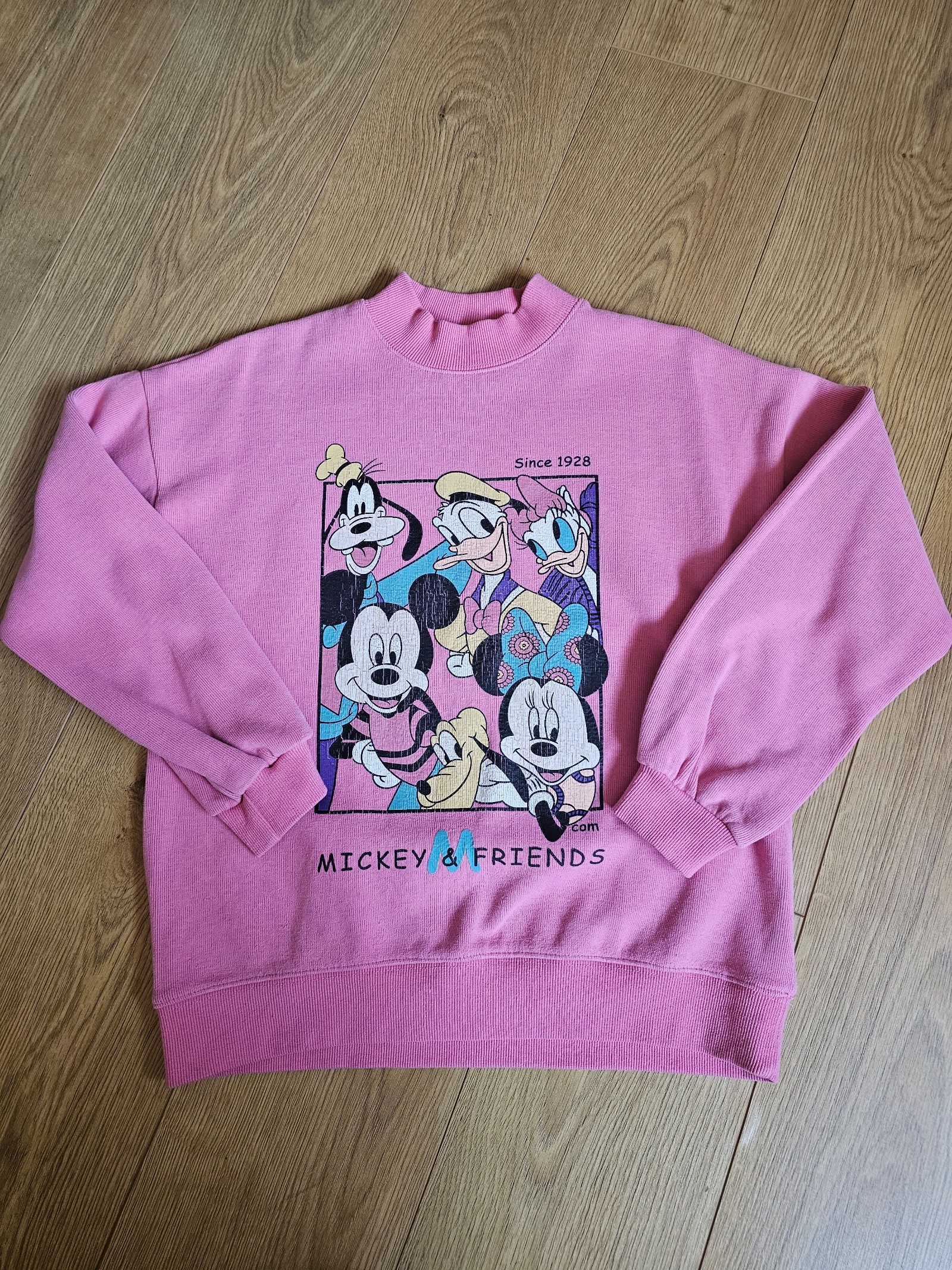 Shan Shan Pink Mickey & Friends Sweatshirt Medium
