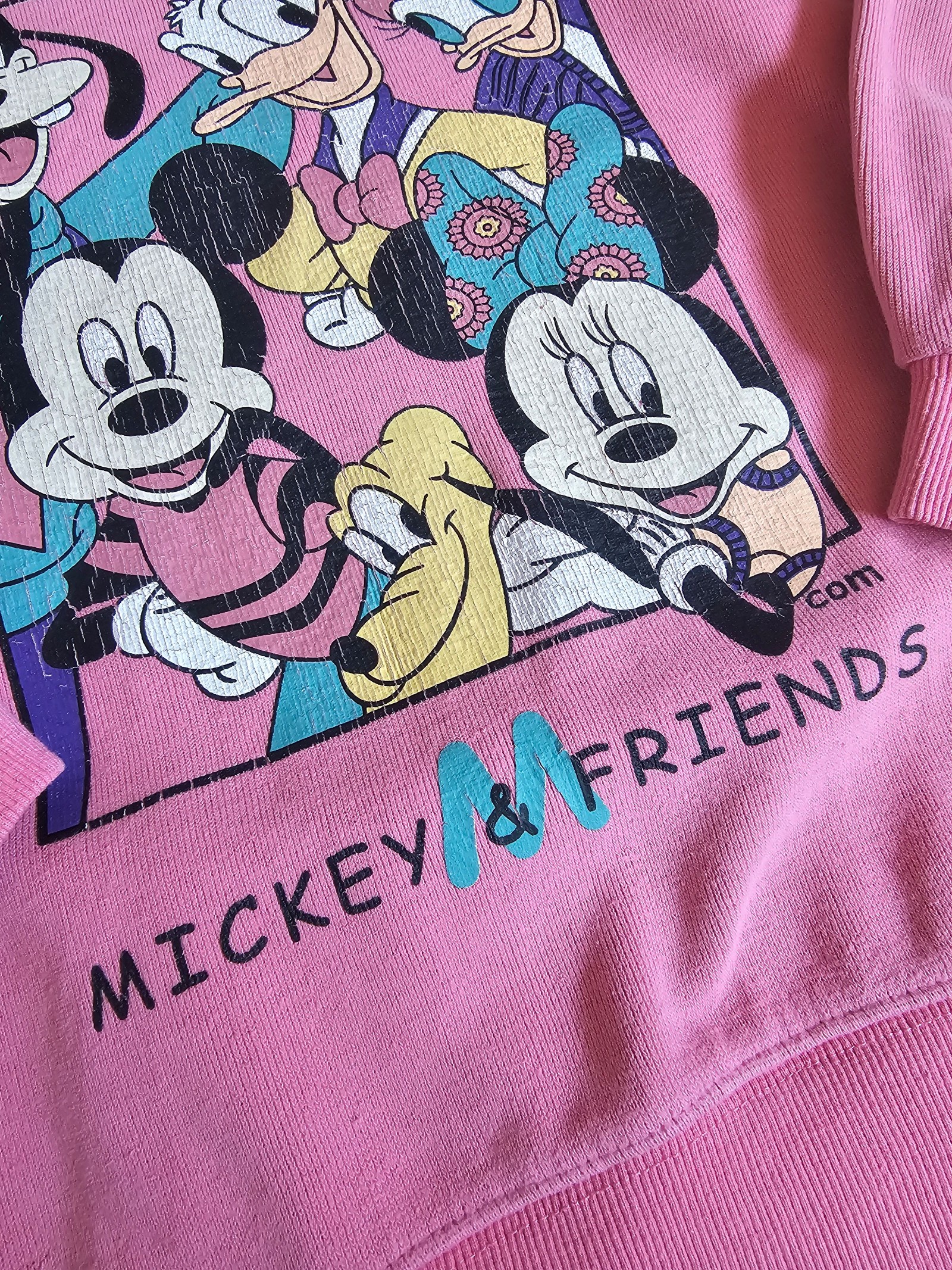 Shan Shan Pink Mickey & Friends Sweatshirt Medium image 2