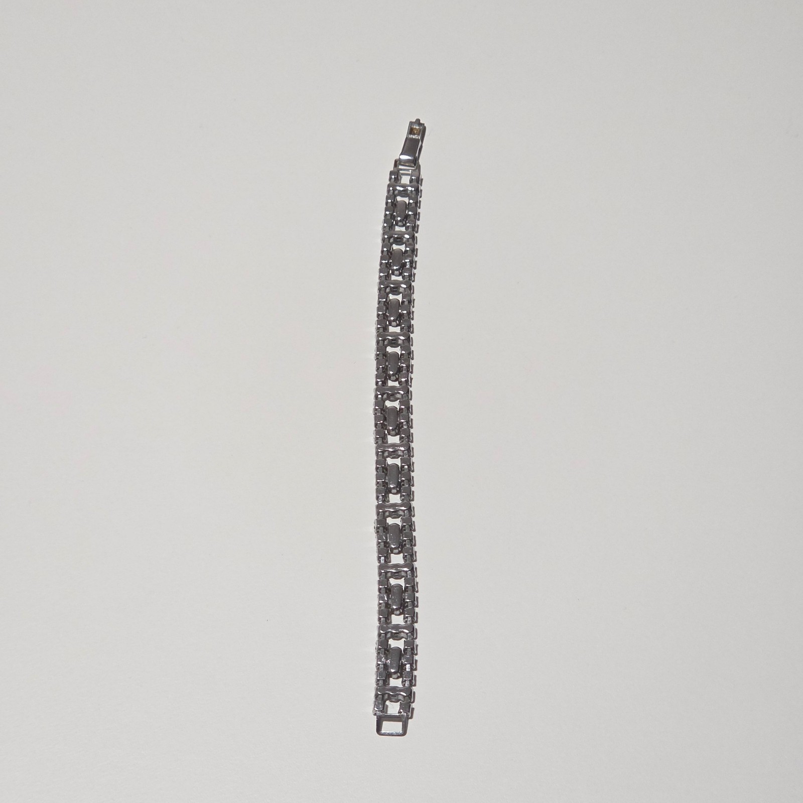 Vintage sytle Silver & Red Crystal Bracelet image 3