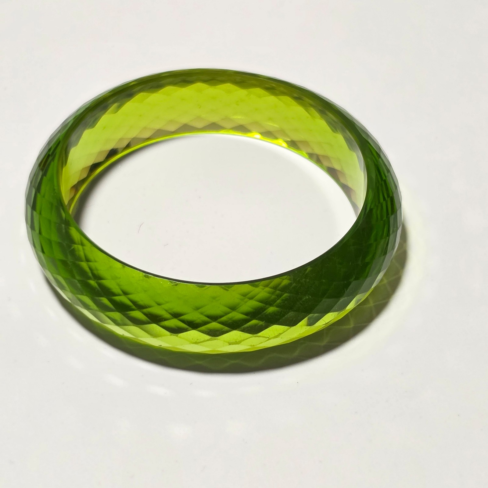 Stunning retro green bangle.