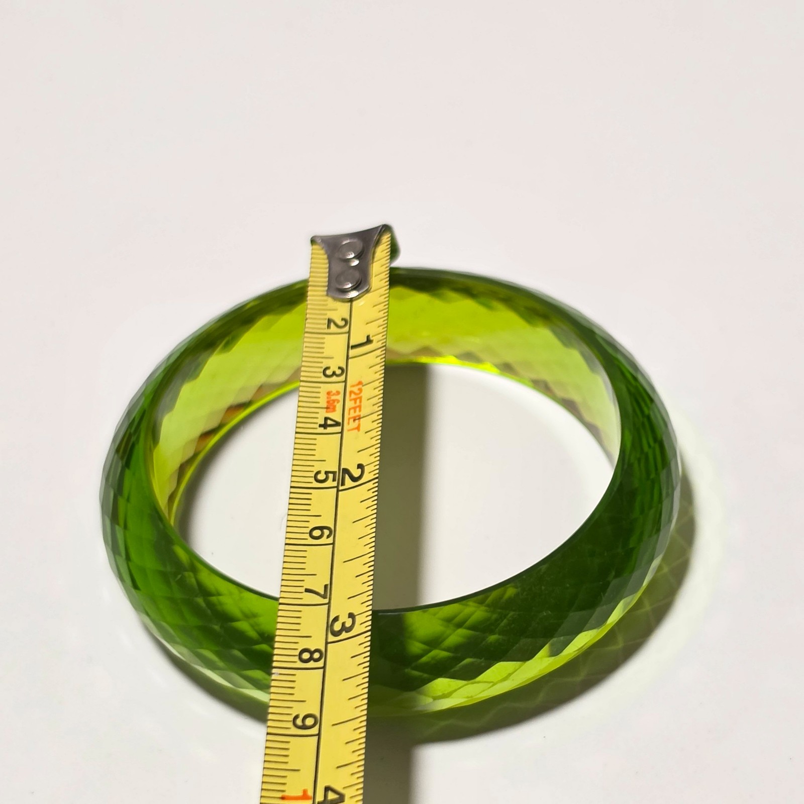 Stunning retro green bangle. image 2