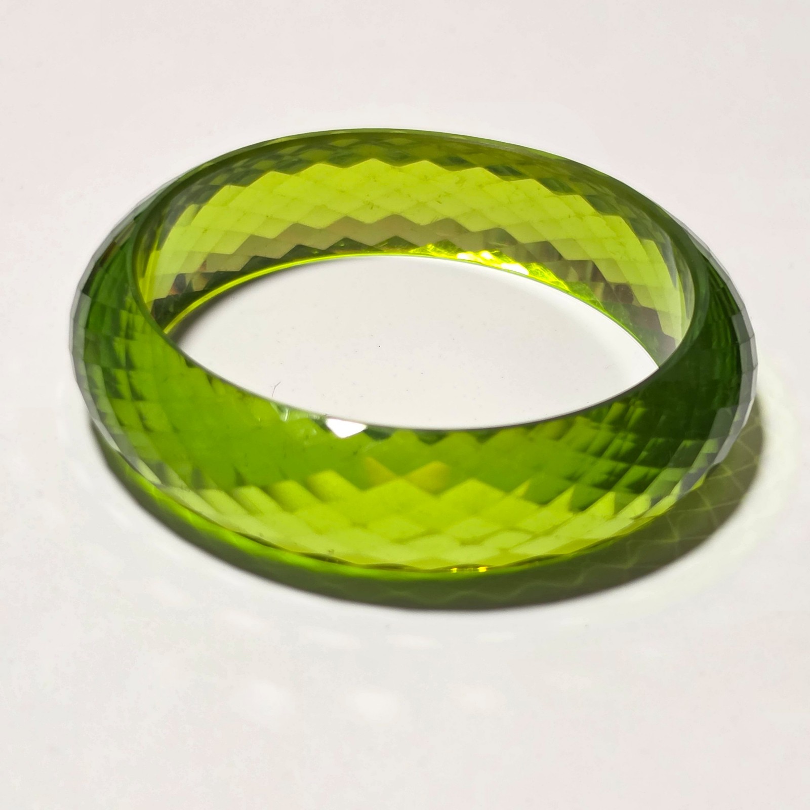 Stunning retro green bangle. image 3