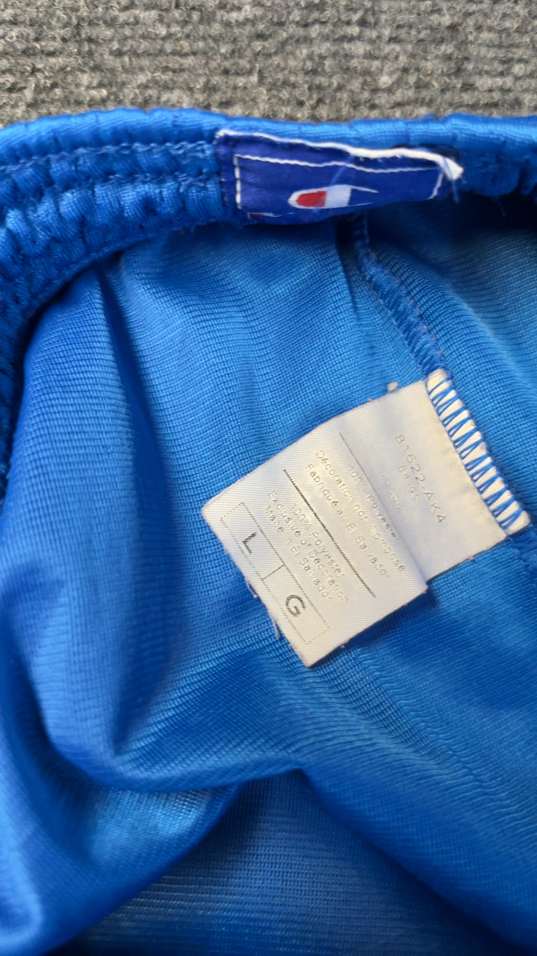 Champion Blue Mesh Sports Shorts Large Lightweight image 5