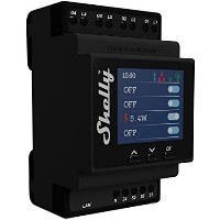 Shelly Black Smart Energy Meter with Display