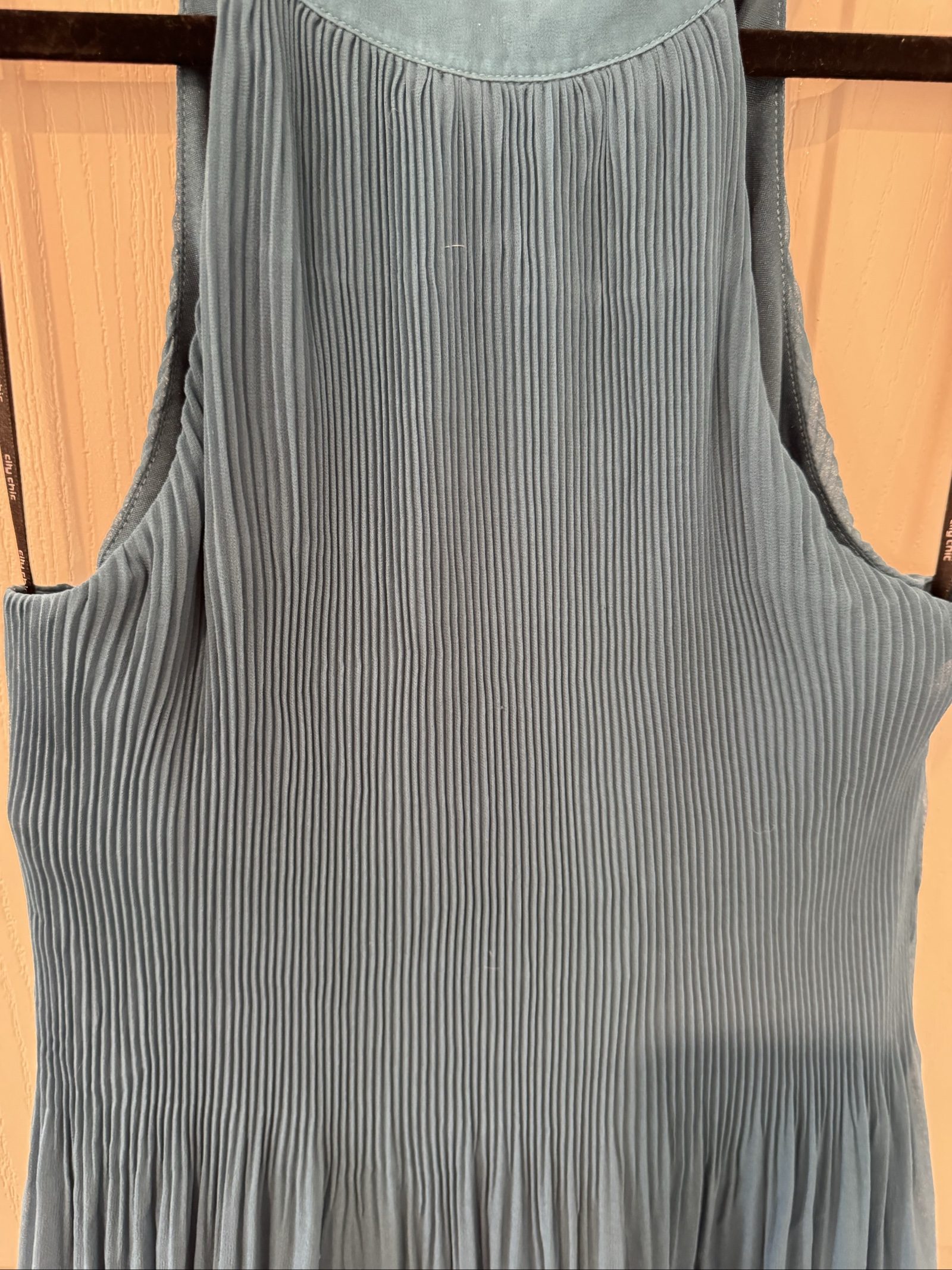 City Chic Teal Pleated Sleeveless Tunic XS image 3