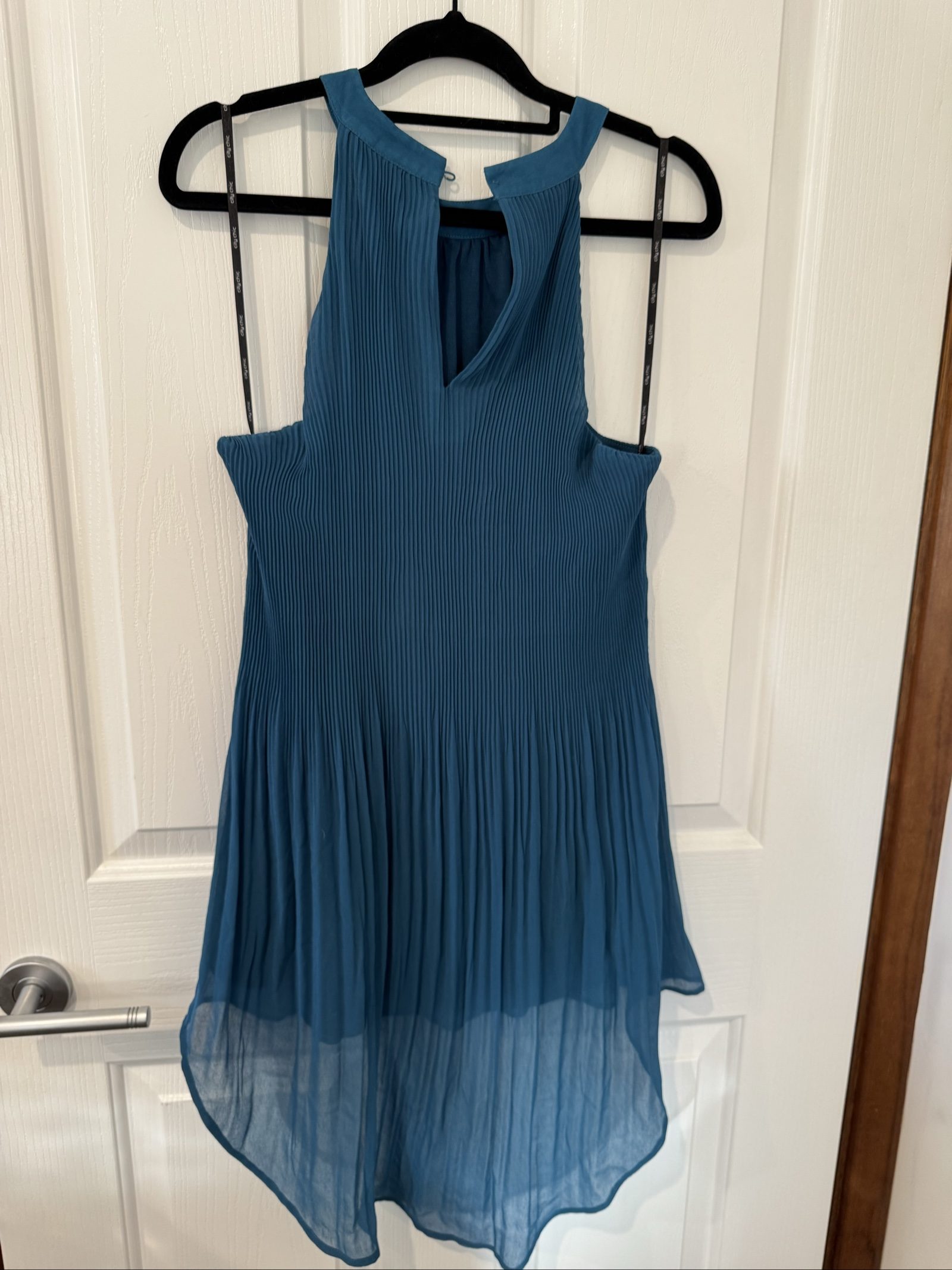 City Chic Teal Pleated Sleeveless Tunic XS image 5