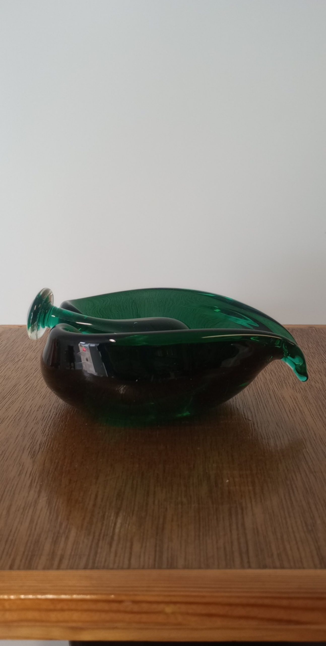 Vintage Green Glass Mortar and Pestle Set image 2
