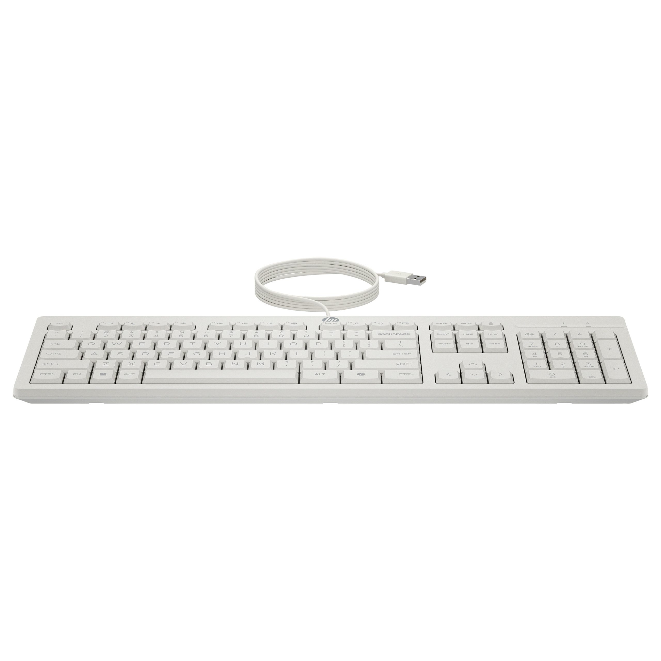 HP 225 Wired Mouse and Combo G2 Cashmere White keyboard
