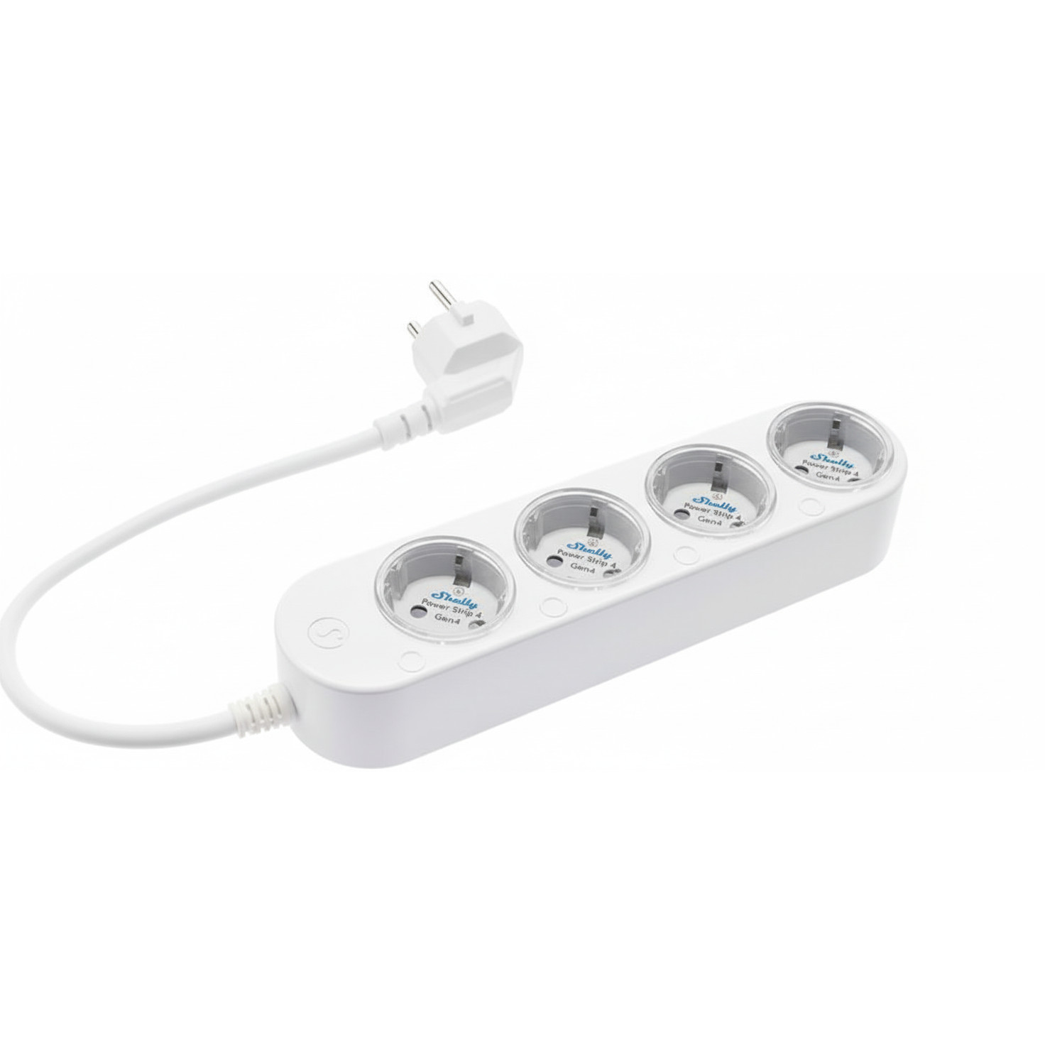 White 4-Outlet Power Strip Extension Cord