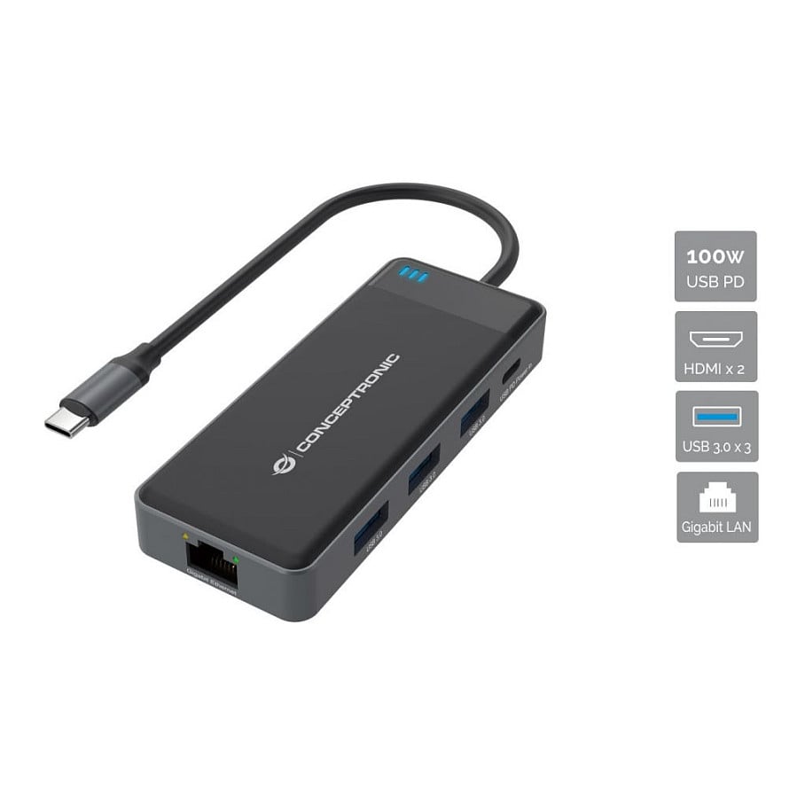 Conceptronic DONN14G laptop dock/port replicator