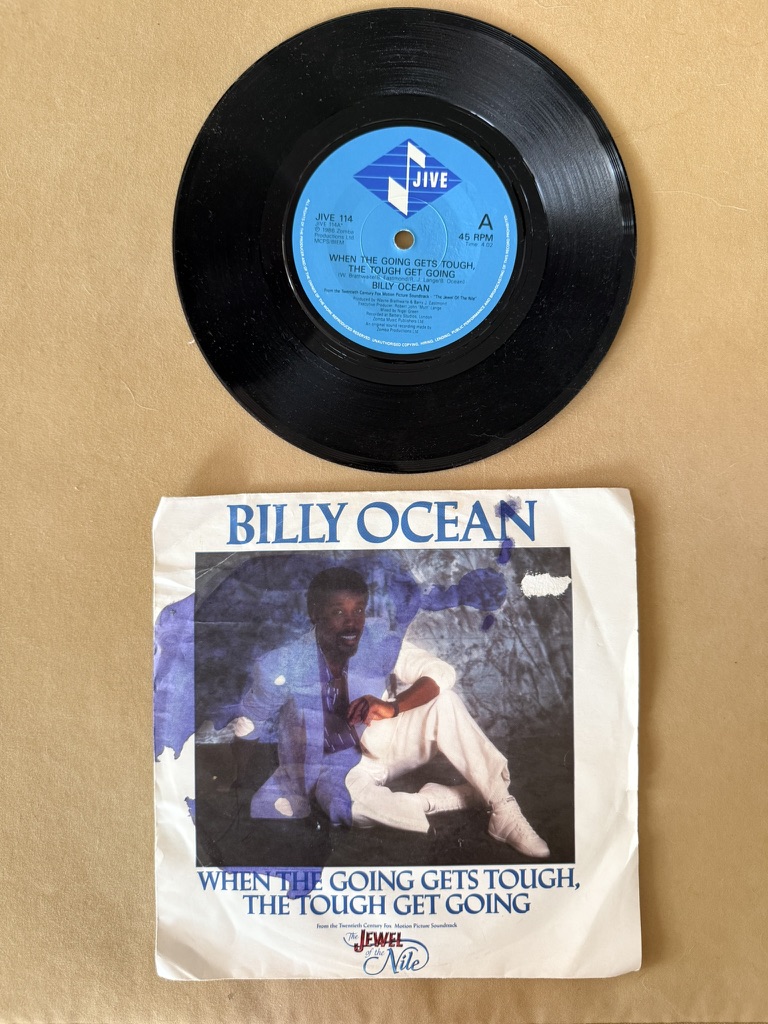 Billy Ocean Vinyl Record When The Going Gets Tough 7 inch single