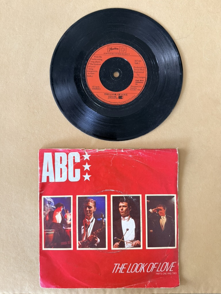 ABC The Look of Love 7in Vinyl Single 1982 Red Sleeve record