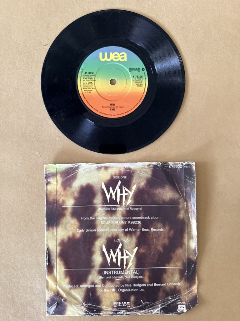 Carly Simon Why 7-inch Vinyl Single Record image 2
