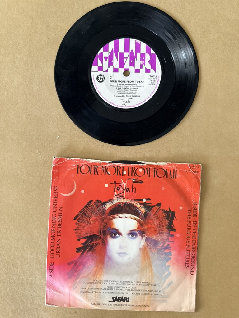 Toyah Four More From Toyah Vinyl Record Single 7" image 2