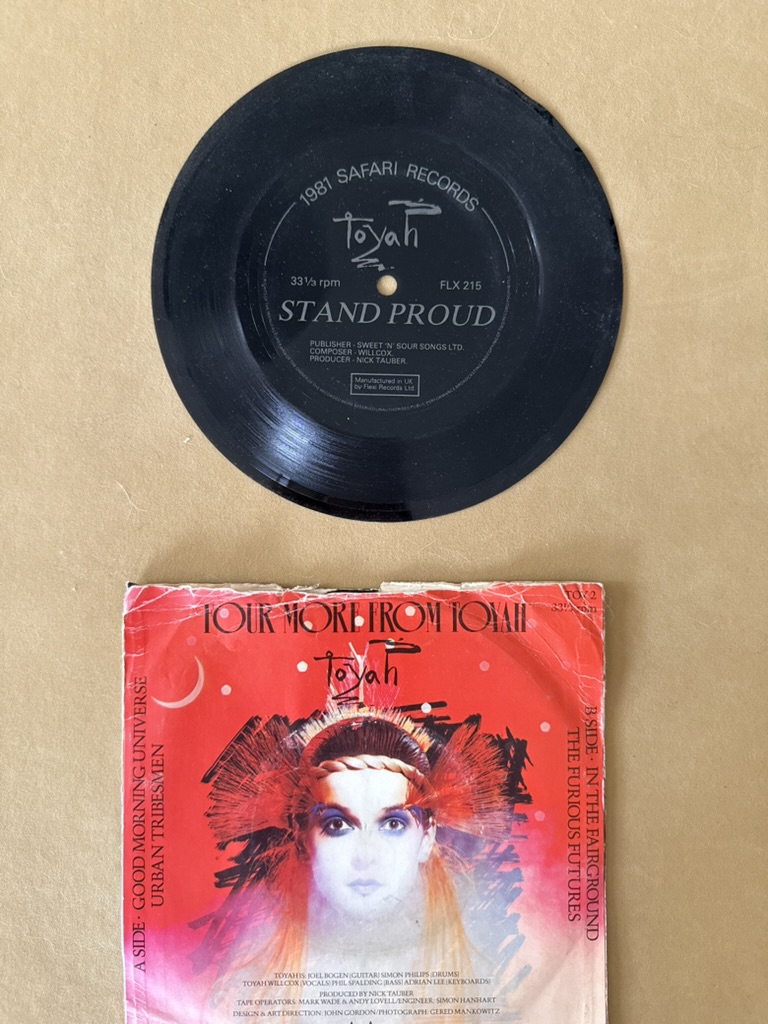 Toyah Four More From Toyah Vinyl Record Single 7" image 3