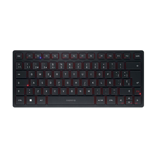 Cherry Black Mechanical Keyboard Compact Spanish Layout