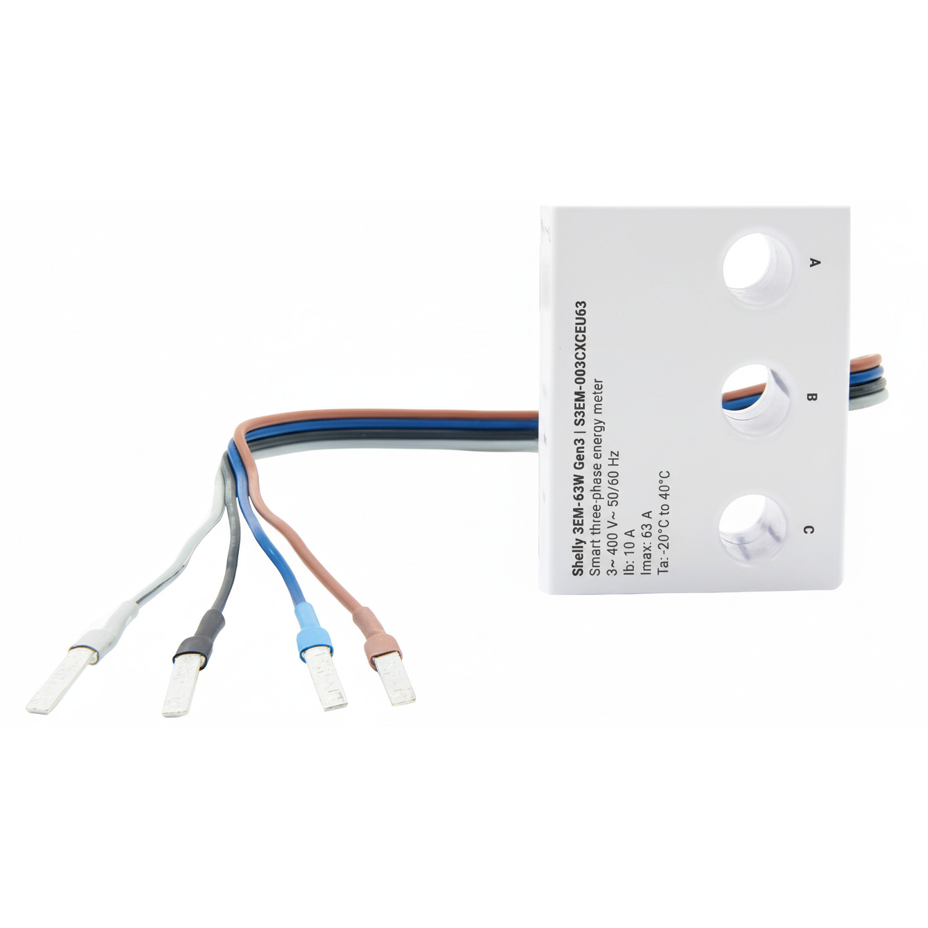 Shelly 3EM Gen3 White Smart Three-Phase Energy Meter