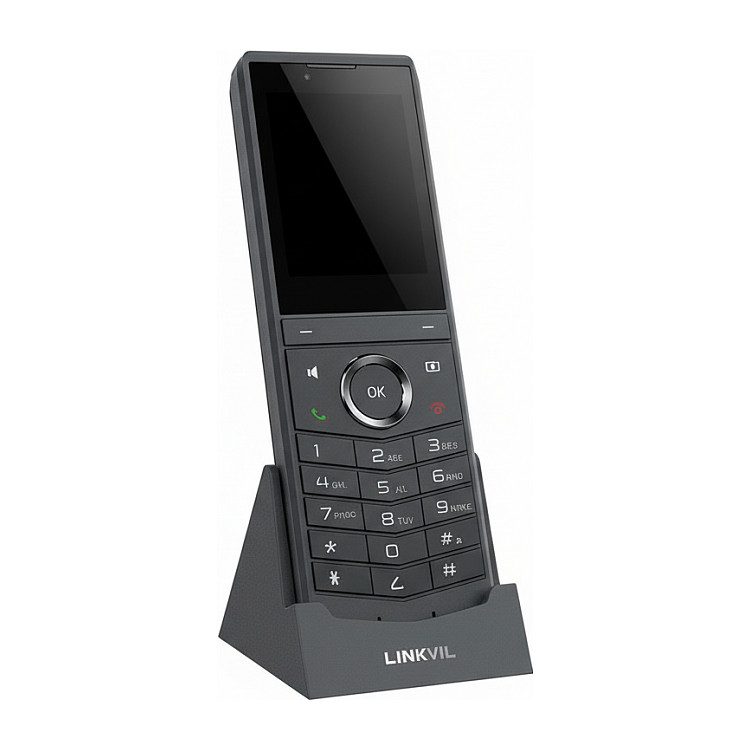 LINKVIL Black Basic Mobile Phone with Stand