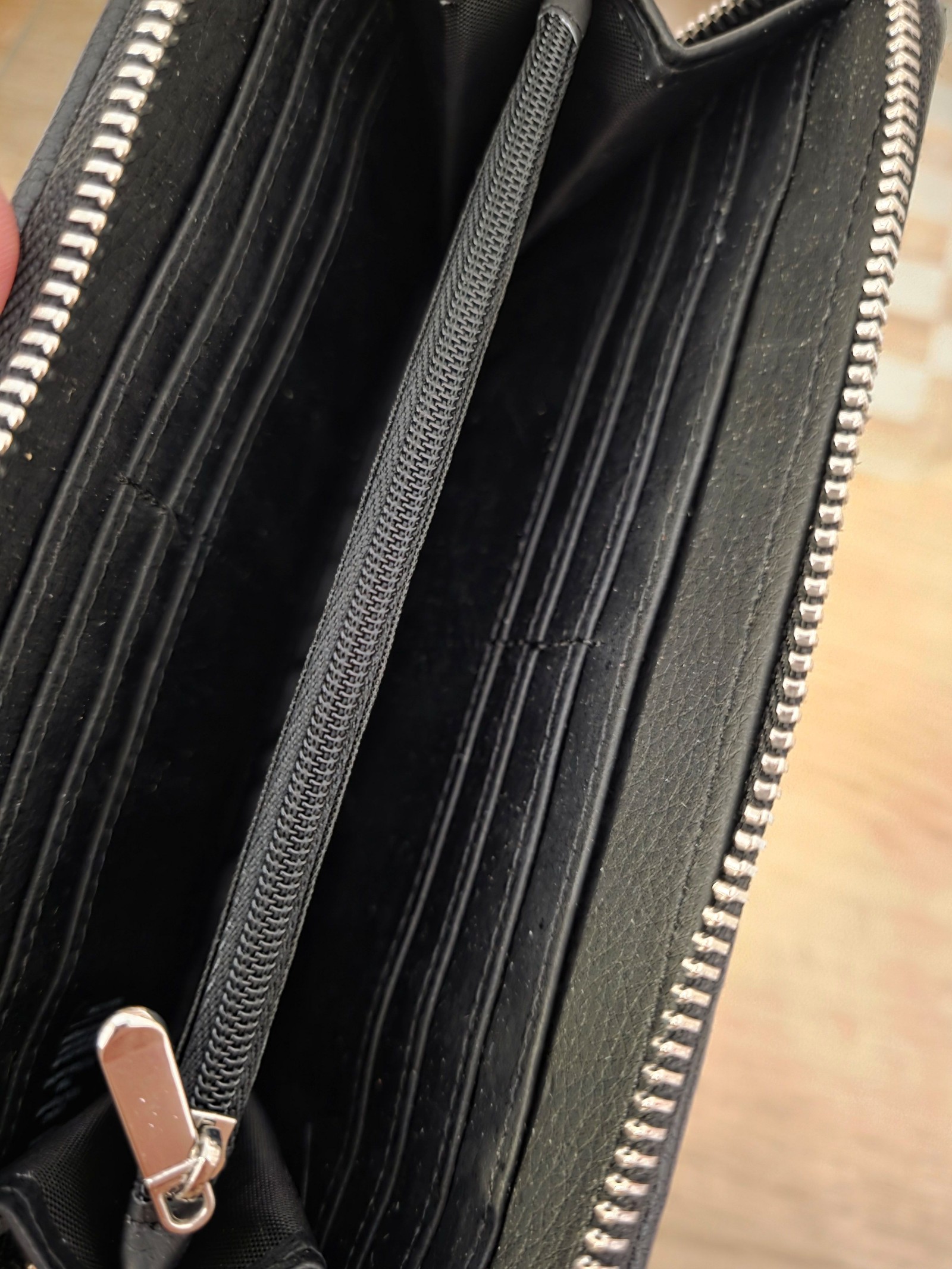 Harris Tweed Black & Grey Wool Zip Around Wallet Other image 3