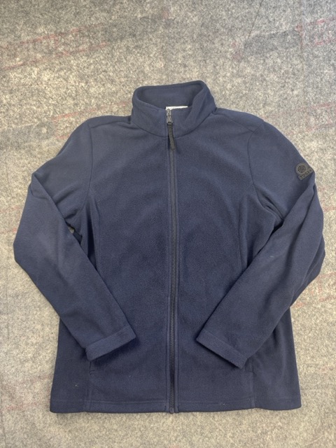 Tog24 Navy Full Zip Fleece Jacket Size 14 (Women) Navy