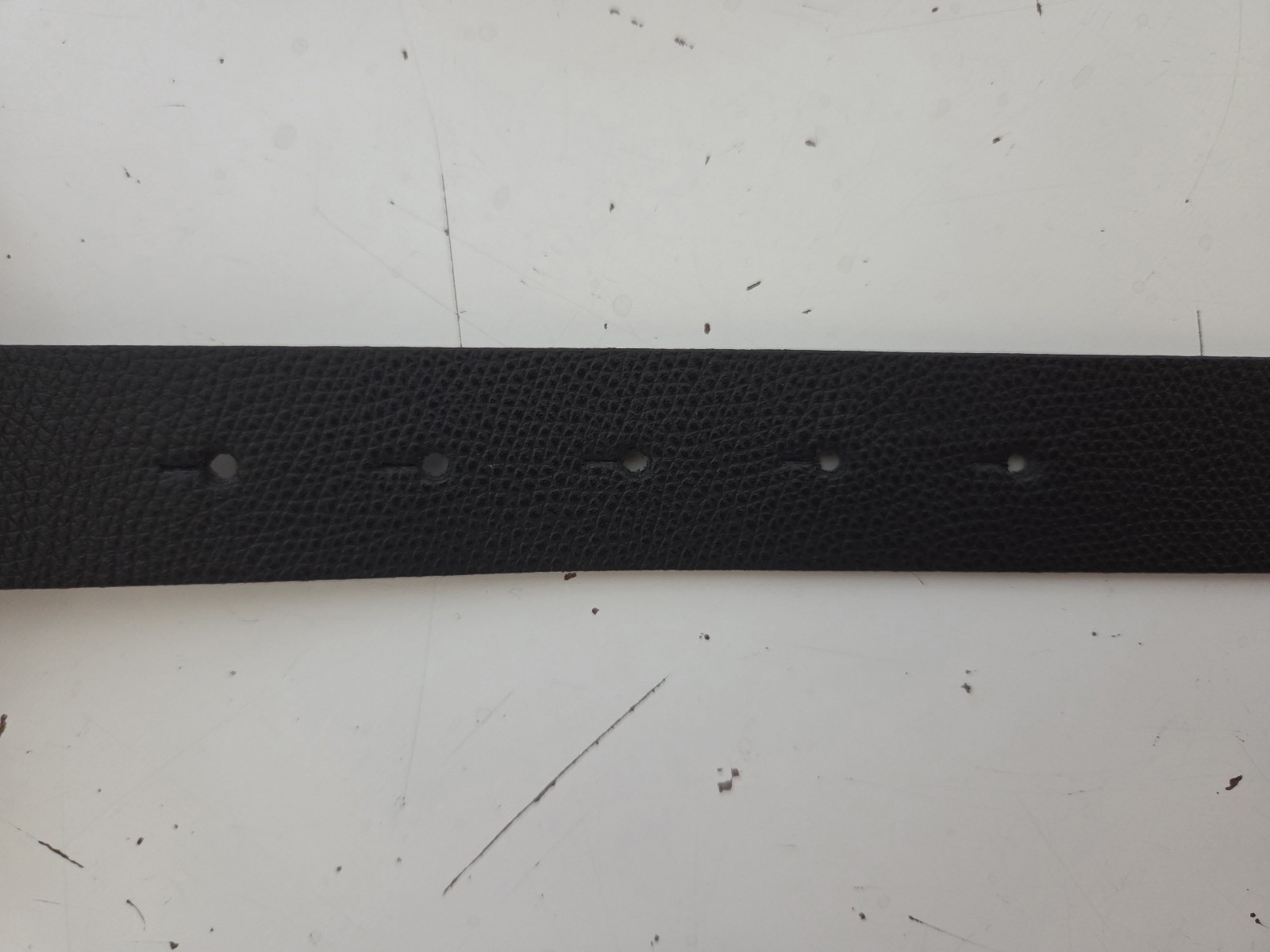 Tommy Hilfiger Black Genuine Leather Belt 90 cm Gold Buckle image 4