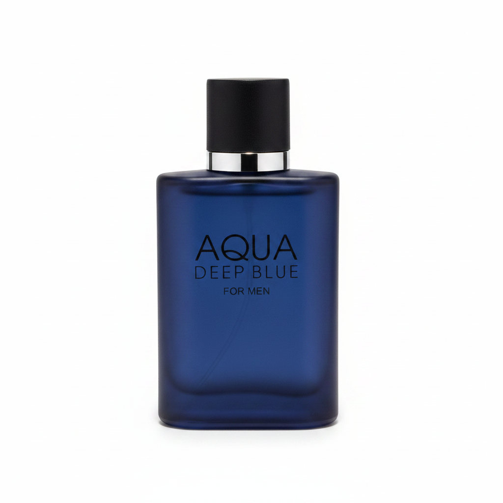Aqua Deep Blue Men Eau de Parfum 100ml Dark Blue Bottle & Box