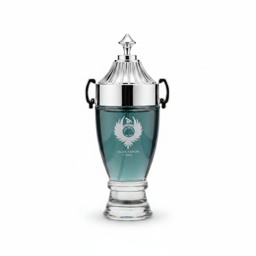 Tom & Darin Victory Eau de Parfum 100ml Blue & Silver Bottle