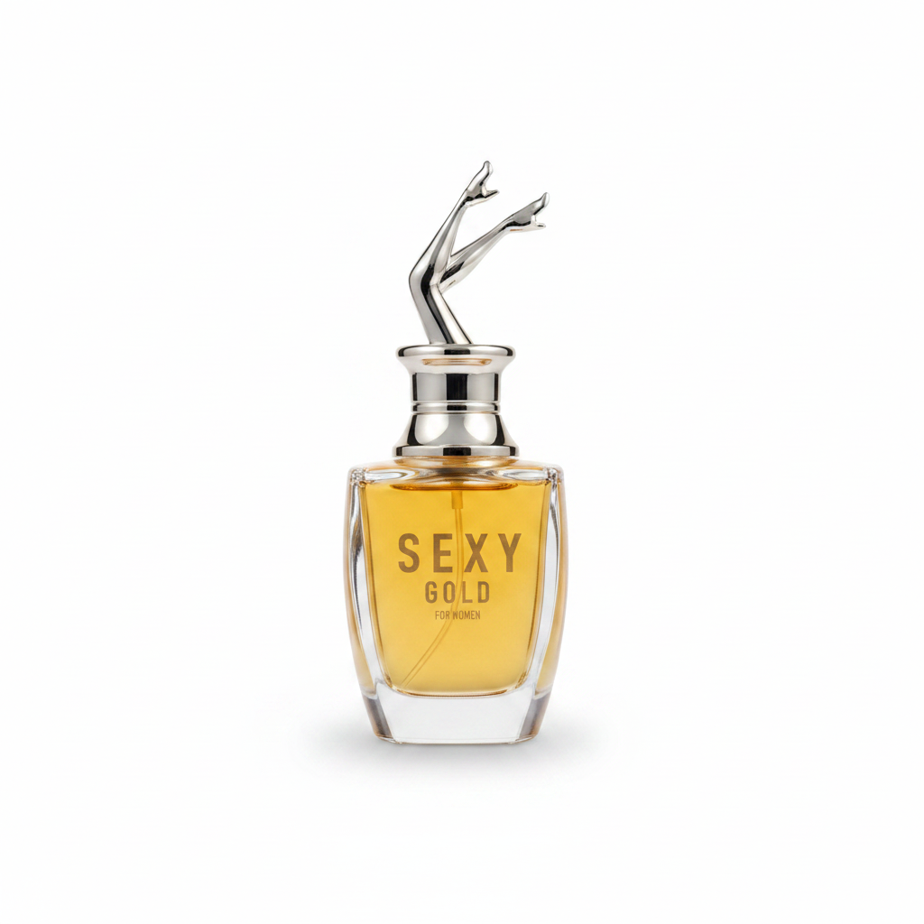 Sexy Gold Women's Eau De Parfum 100ml Unique Bottle Design