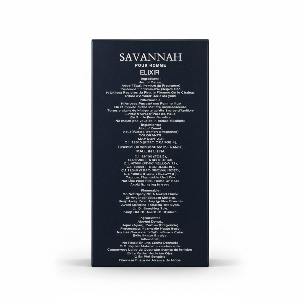 Savannah Black Elixir Eau de Parfum Pour Homme 100ml Men's Fragrance image 3