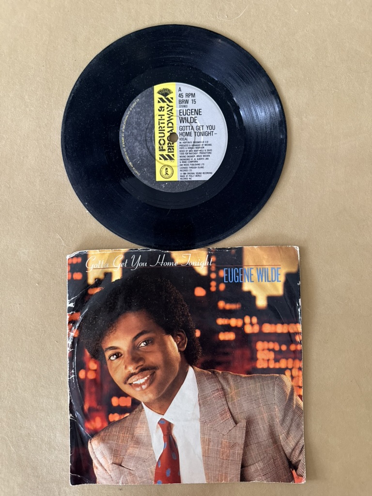 Eugene Wilde Black Vinyl 7-inch Single Gotta Get You Home Tonight Record