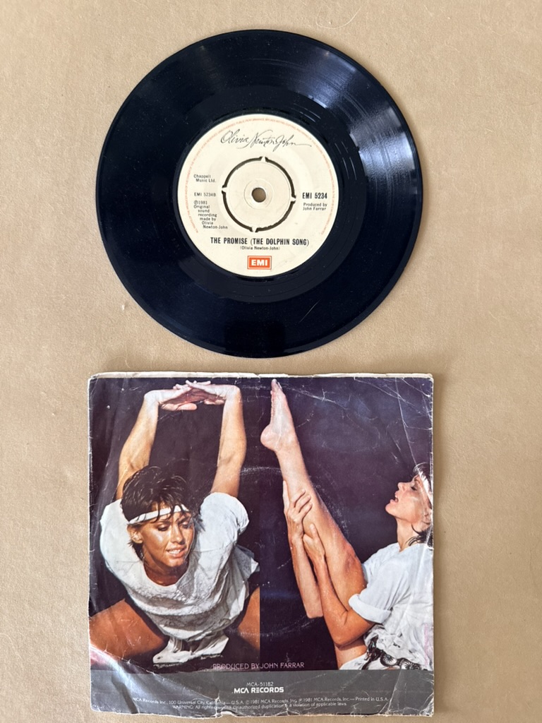 Olivia Newton-John Physical 7 inch Vinyl Single Record image 2