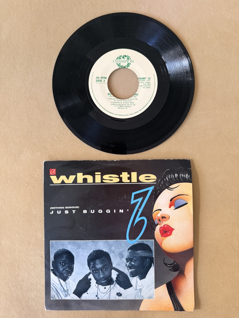 Whistle Vinyl 7" Single Just Buggin' 1986 Record