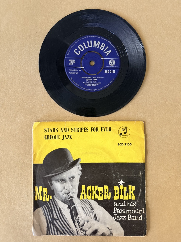 Mr. Acker Bilk Creole Jazz 7in Vinyl Single Record