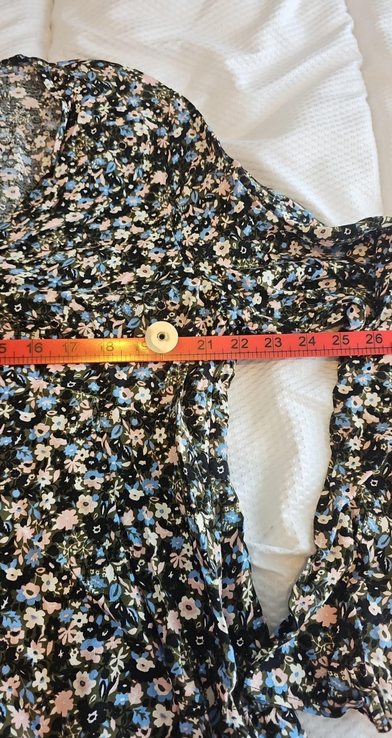 Boden Black & Blue Floral Long Sleeve V-Neck Top UK 20 US 16/18 BNWT image 6
