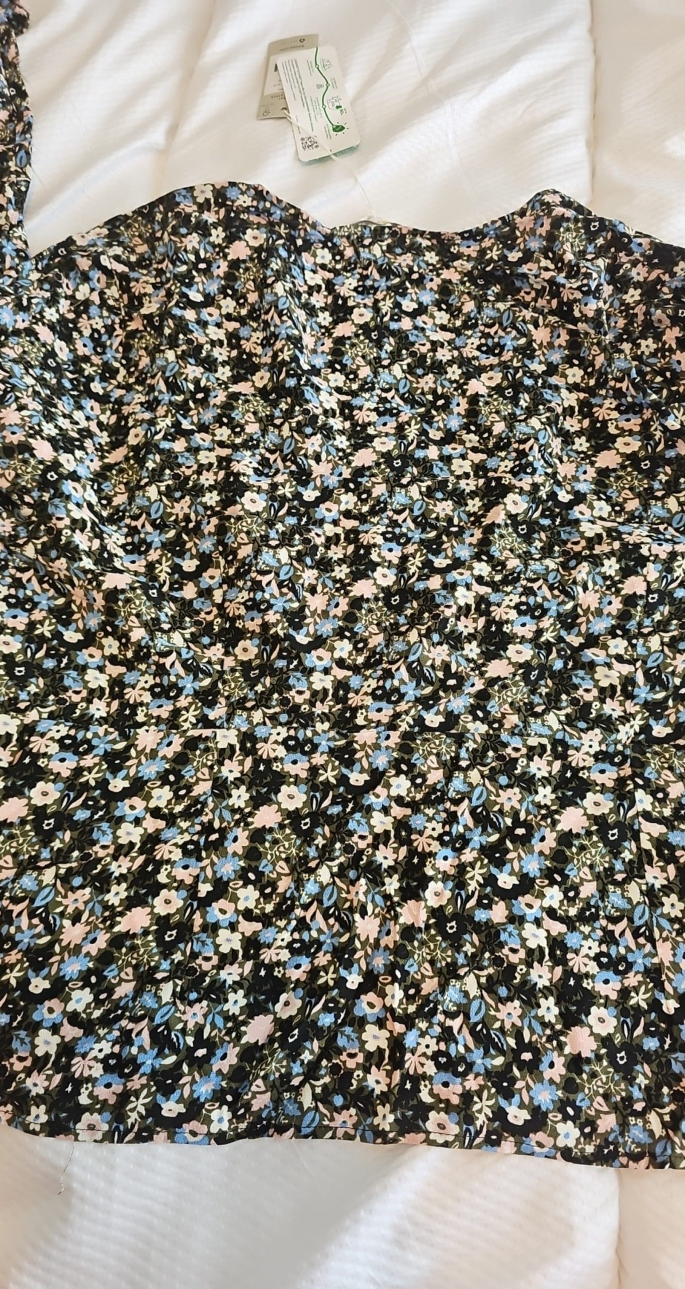 Boden Black & Blue Floral Long Sleeve V-Neck Top UK 20 US 16/18 BNWT image 8