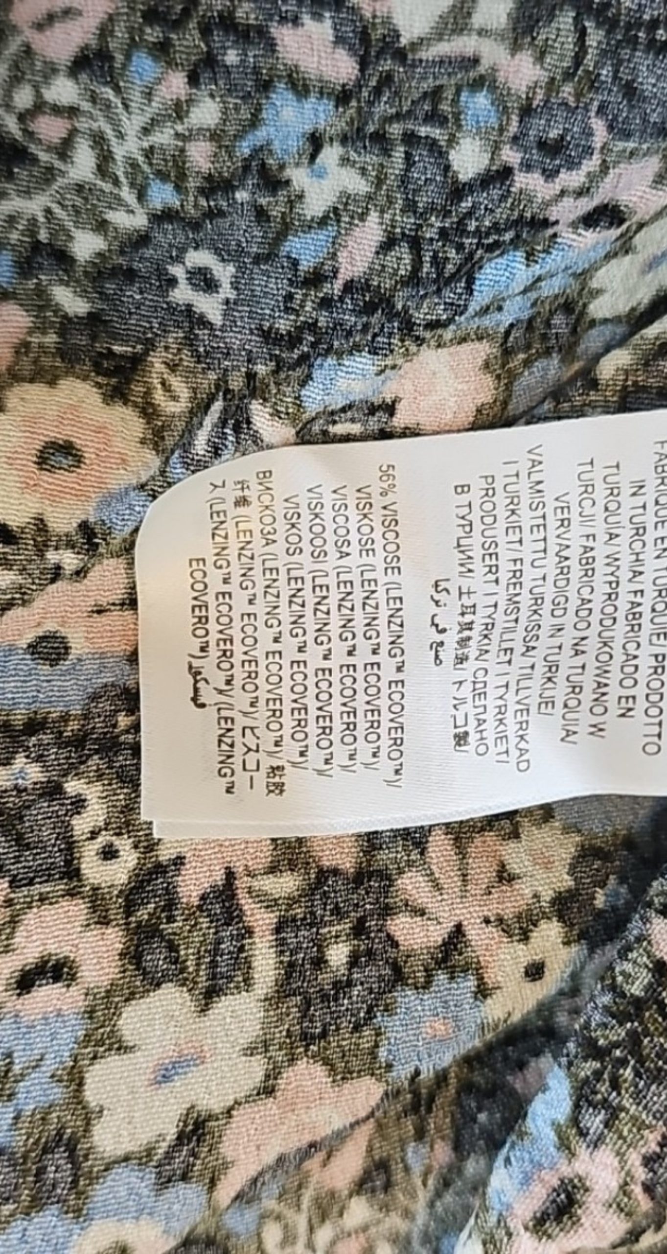 Boden Black & Blue Floral Long Sleeve V-Neck Top UK 20 US 16/18 BNWT image 9