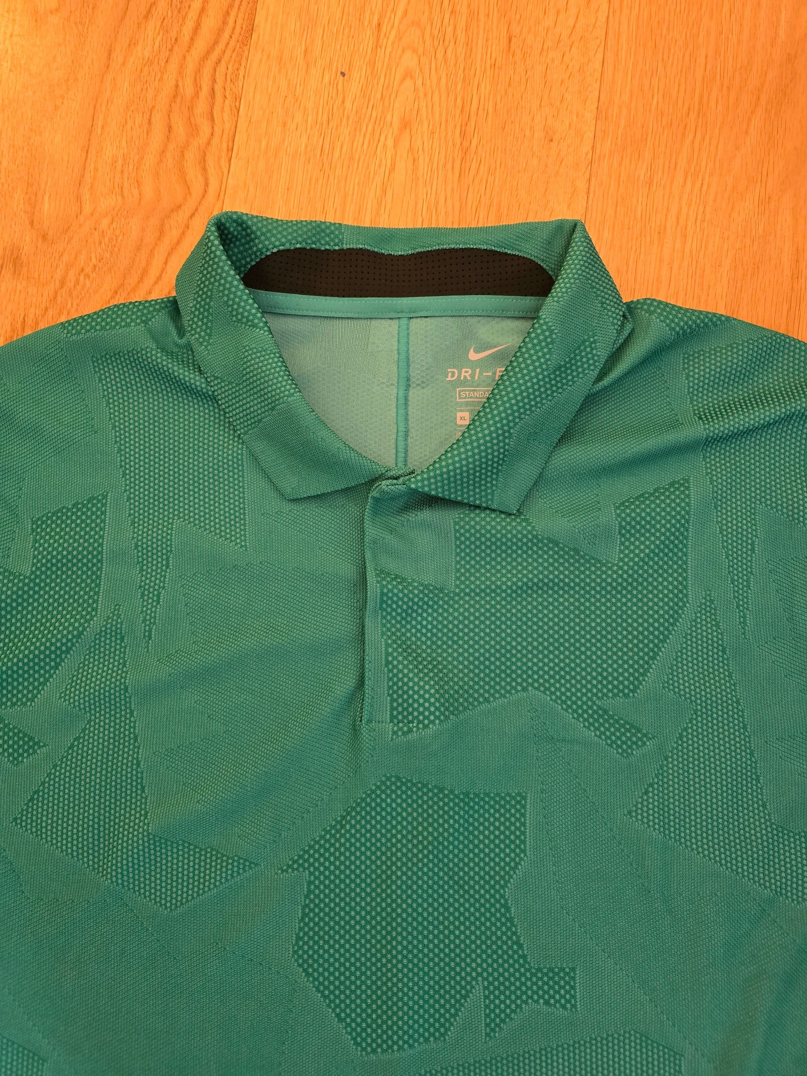 Nike Green Dri-Fit Tiger Woods Polo Shirt XL Standard Fit image 3