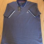 BNWT Guinness Navy Patterned Polo Shirt 3XL Cotton Blend