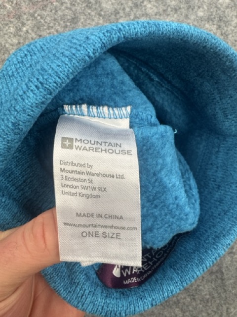 Mountain Warehouse Teal Fleece Lined Beanie One Size image 4