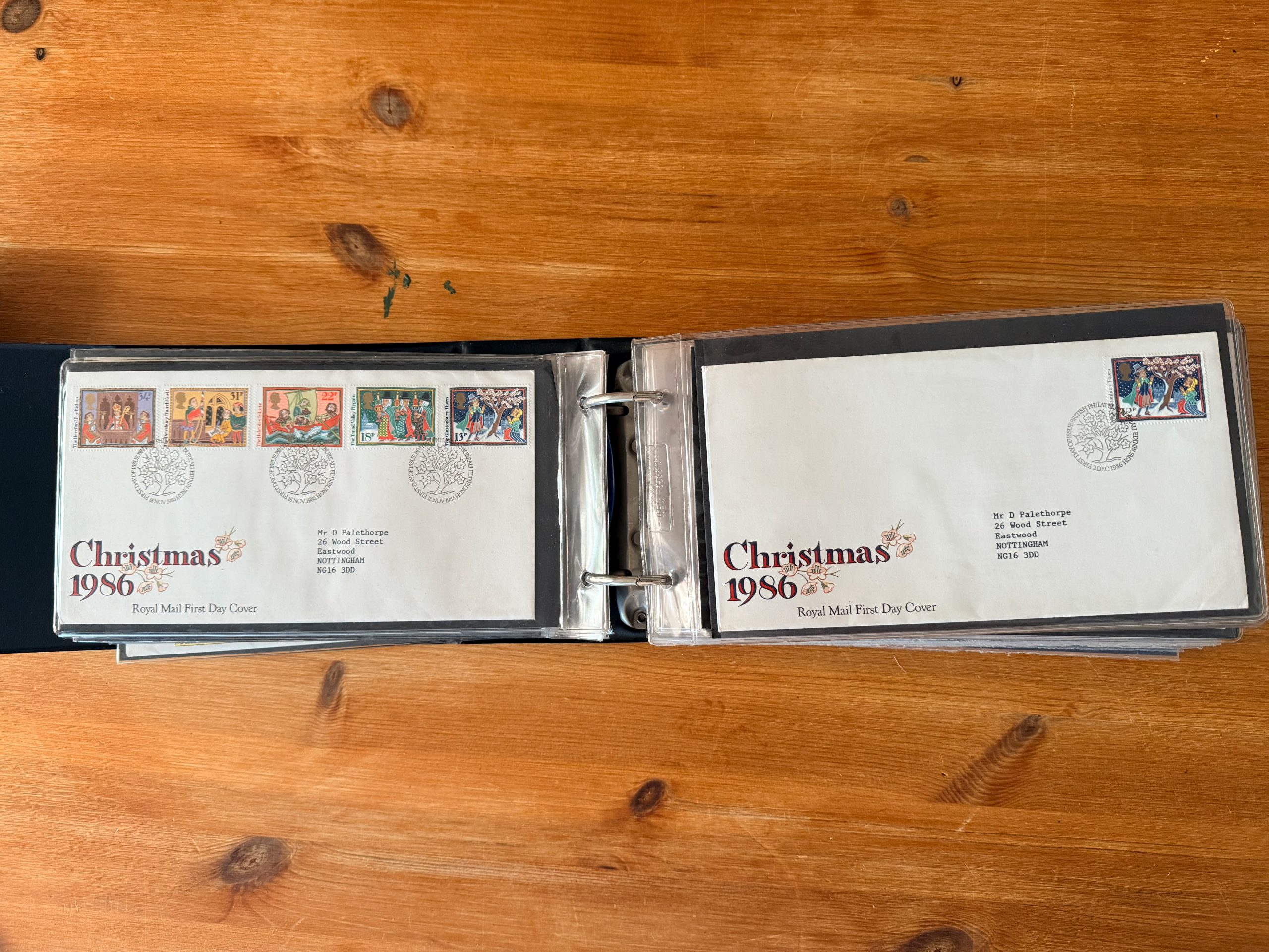 1984-1992 First Day Cover Stamp Collection Royal Mail Binder FDC 80 1984, 1985, 1986, 1987, 1988, 1989, 1990, 1991, 1992 image 5