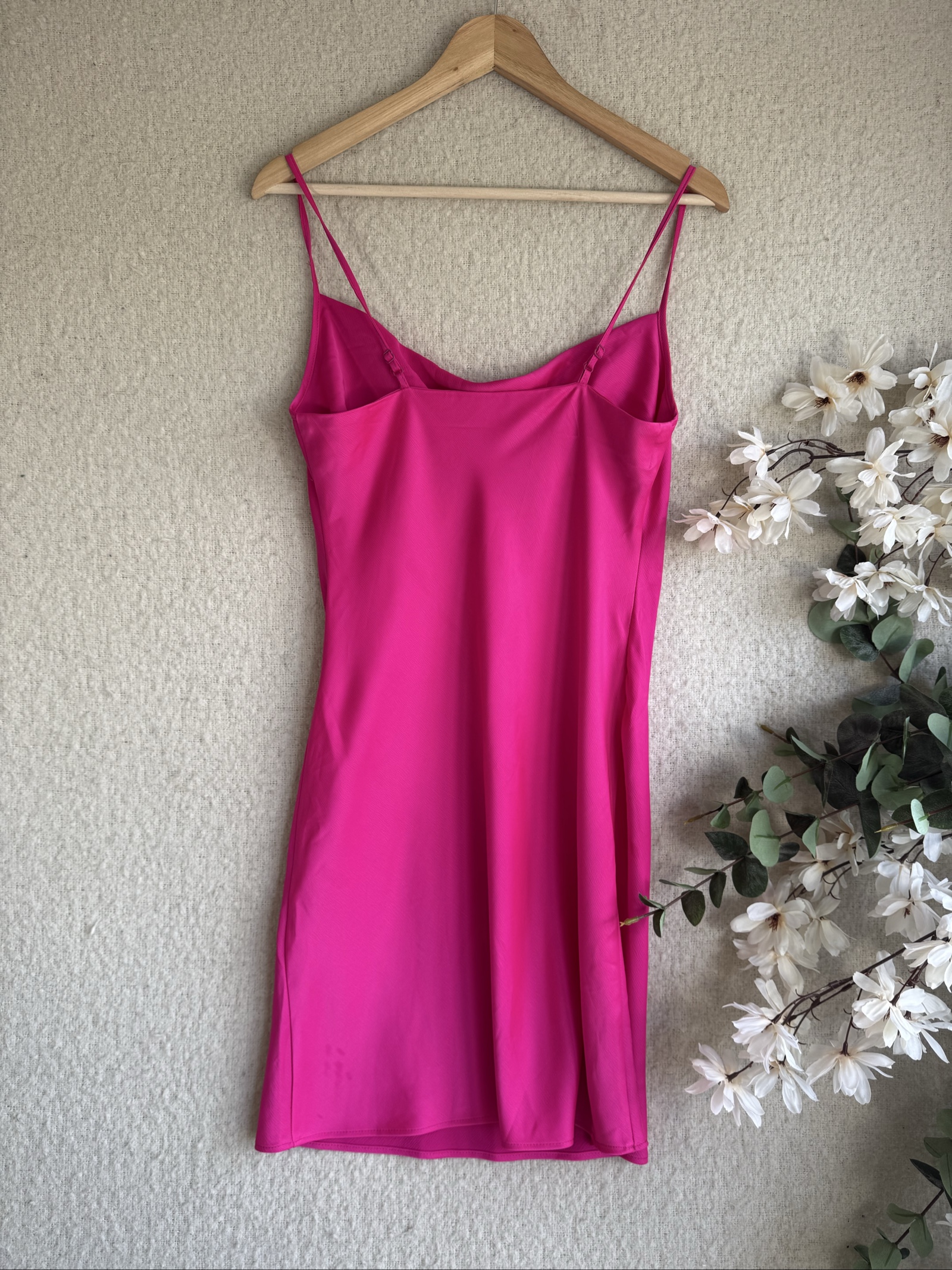 Primark Pink Slip Dress UK 12 Stylish Summer Chic Party Dress image 4