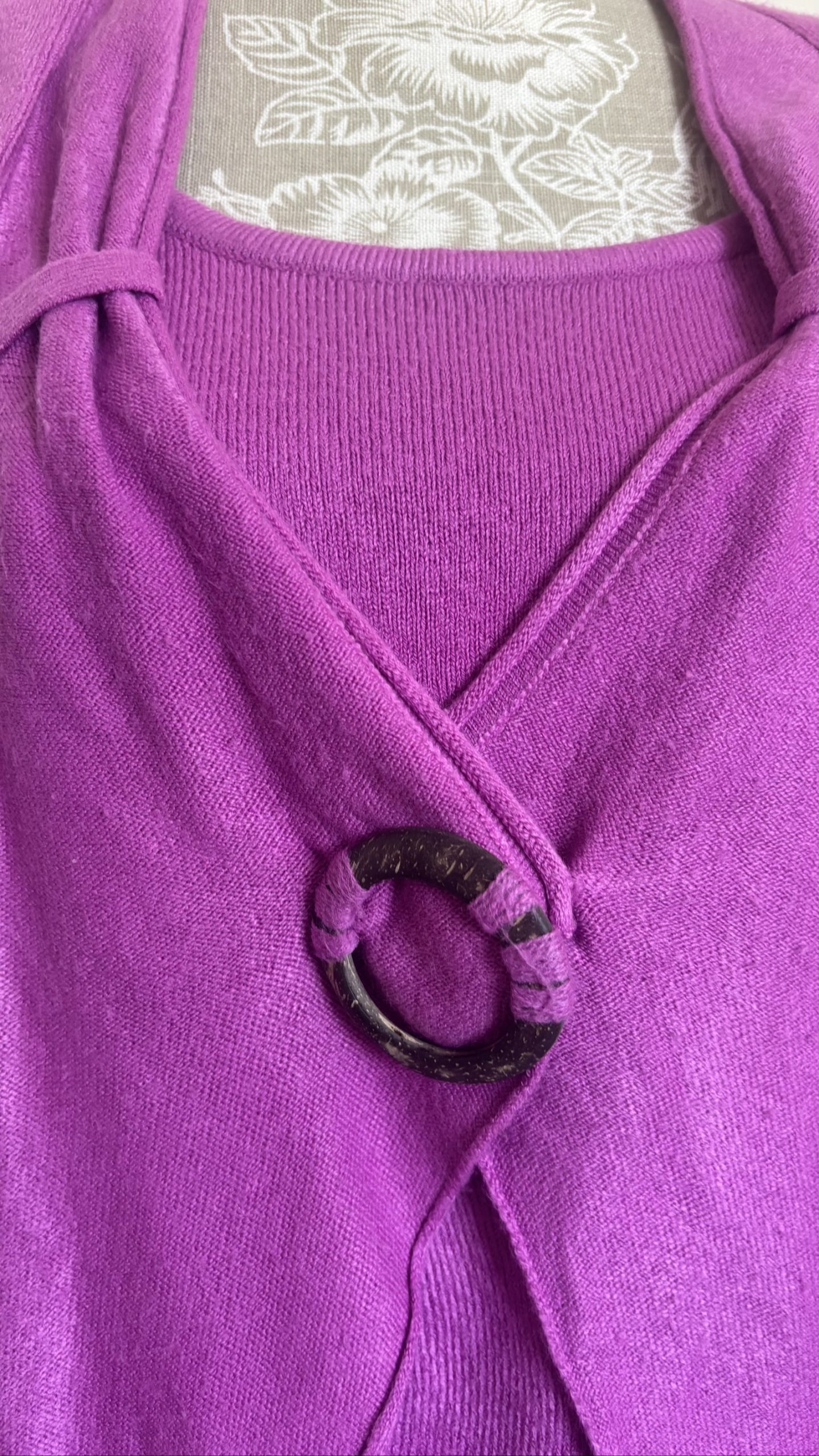 Purple 2 Piece Knitted Twinset Small Acrylic image 2
