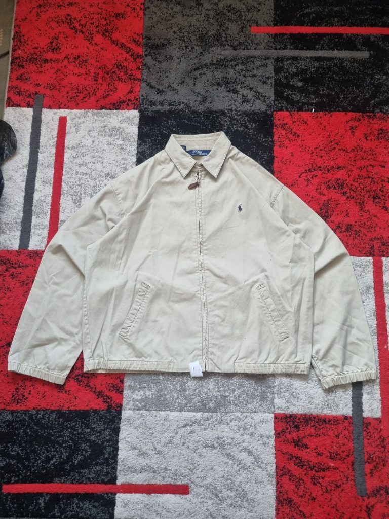 Polo Ralph Lauren Beige Cotton Harrington Jacket Medium