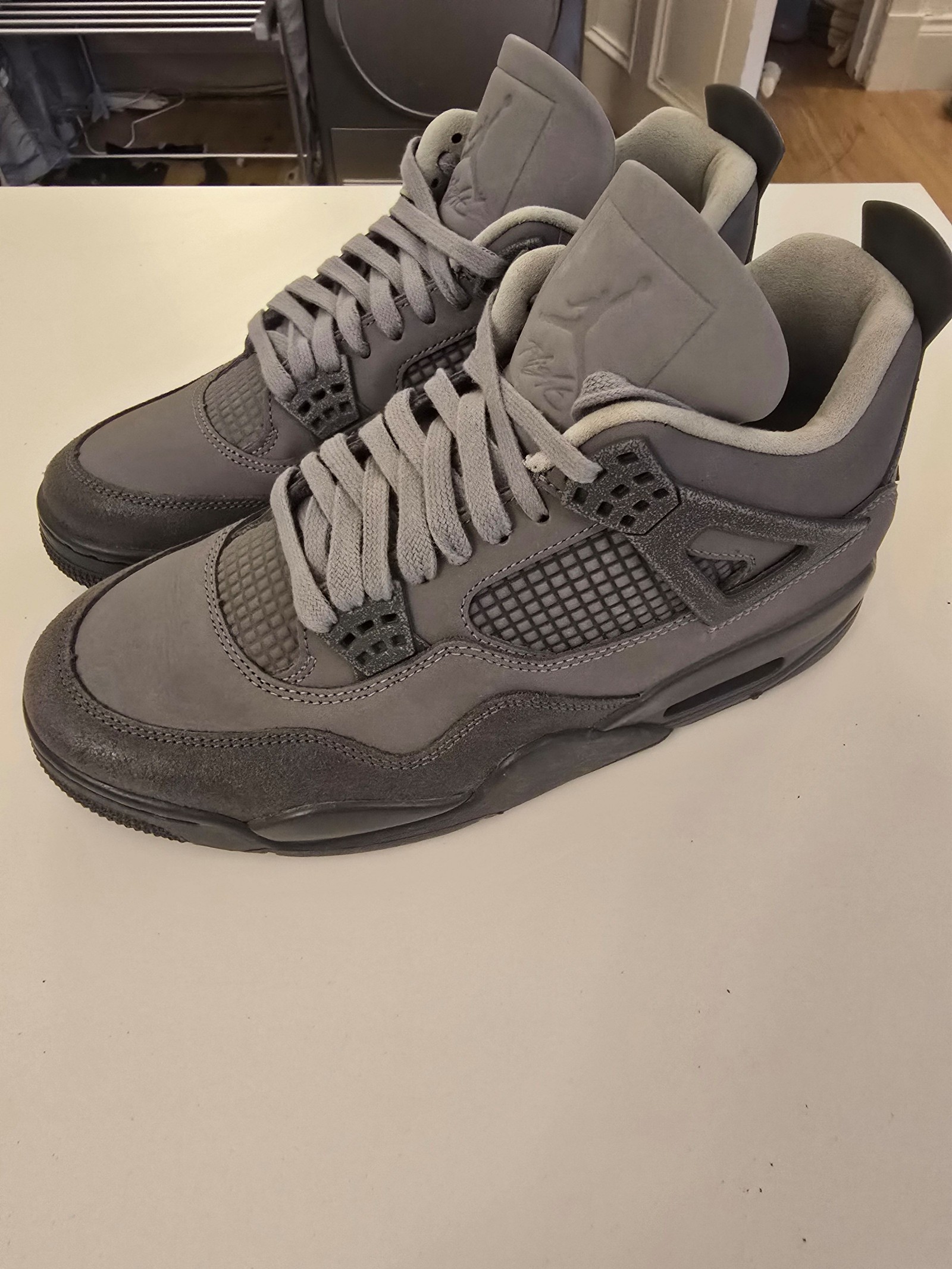Authentic Air Jordan 4 Wet Cement Sneakers UK 8 image 3